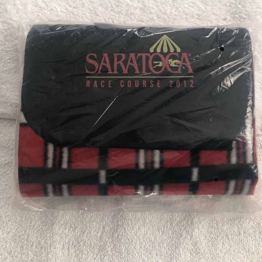 Saratoga fold up concert/picnic blanket circa 2012. Came with paid admission.